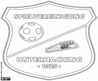 Insigne du Spielvereinigung Unterhaching, club de sport de Unterhaching, une ville de Baviera