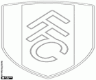 Insigne du Fulham Football Club. Également connu sous le nom de The Cottagers, The Whites
