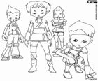 Les quatre guerriers de Lyoko, les personnages principaux de Code Lyoko