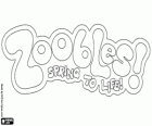 Le logo des Zoobles ! Spring to life! Printemps à la vie!. Les Zoobles sont des personnages miniatures