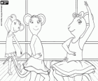 Angelina Ballerina et ses amies dans les répétitions de danse