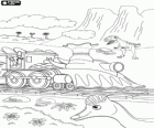 Le train de dinosaure, Dino Train, le merveilleux train qui parcourt le monde des dinosaures