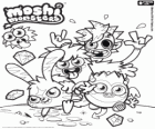 Les Moshi Monsters en action