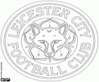 Logo de Leicester City FC. Club de football de la ville de Leicester. Ils ont le surnom des renards, The Foxes