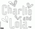 Le logo original de Charlie et Lola en anglais, Charlie and Lola