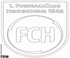 Logo de 1. FC Heidenheim. Club de football de Heidenheim an der Brenz, ville du Bade-Wurtemberg