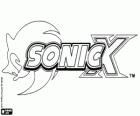 Logo de Sonic X, une série anime de TV basé sur les jeux vidéo de Sonic The Hedgehog
