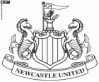 Logo de Newcastle United F.C.. Club de football basé à Newcastle upon Tyne. Également connu sous le nom The Magpies, The Toon et Geordies