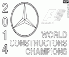 Mercedes AMG Petronas Champion du monde de Constructeurs Formule 1 FIA 2014