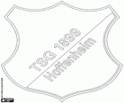 Emblème du TSG 1899 Hoffenheim. Club de football de Sinsheim, ville du Bade - Wurtemberg