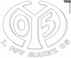 Insigne de la 1. FSV Mainz 05, FSV Mayence. Club sportif de la ville de Mayence, en Rhénanie-Palatinat