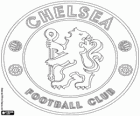Insigne de Chelsea FC. Club de football de Fulham, Londres. Également connu sous le nom des blues, The Blues