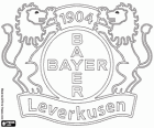 Emblème de la Bayer 04 Leverkusen. Club de football de Leverkusen, ville de la Rhénanie du Nord-Westphalie