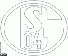Logo du FC Schalke 04. Club de Gelsenkirchen, ville-du-Nord-Westphalie