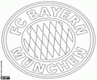 Emblème du FC Bayern de Munich. Sport club de Munich, capitale de la Bavière