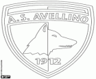 Bouclier de AS Avellino 1912. Club sportif de la ville d'Avellino, Campanie