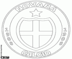 Insigne de Novara Calcio. Club de football basé à Novara, ville du Piémont