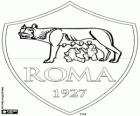 Logo de AS Rome. Club de football de la ville de Rome, Latium