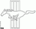 Logo de Mustang, automobile des États-Unis d'Amérique