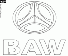 Logo de BAW, Beijing Automobile Works, fabricant de véhicules de Chine