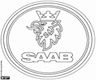 Logo de Saab, la marque automobile suédoise