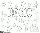 Rocío, nom d'origine andalouse, sa signification est fraîche comme la rosée. Nom en l'honneur de la Vierge dEl Rocío