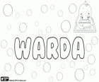 Warda, nom d'origine germanique. Nom féminin de Ward. Warda, nom d'origine arabe
