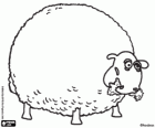 Le mouton qui mange toujours, Shirley. Un personnage de Shaun le mouton