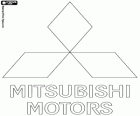 Logo de Mitsubishi Motors, constructeur automobile multinationale dont le siège est au Japon