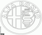 Logo de Alfa Romeo, marque italienne de voitures de luxe