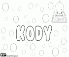 Kody, nom pour garçon et fille. Variante de Cody. Nom d'origine anglaise