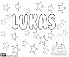 Lukas, prénom masculin. Dérivé du nom grec Loukas