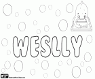 Weslly, nom d'origine inconnue. Semble être une variante de Wesley