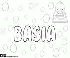 Basia, diminutif polonais de Barbara. Barbara, nom utilisé dans de nombreuses langues