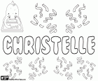 Christelle, variante français de Christine. Nom d'origine latine, dérivé de Christinus, sa signification est disciple du Christ