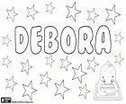Débora, nom d'origine hébraïque, utilisé dans de nombreuses langues pour les filles. Dérivé de Deborah, un nom biblique