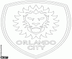 Emblème de l'Orlando City SC, club de football basé à Orlando, en Floride, MLS