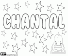 Chantal nom féminin d'origine Français. Vient de l'Occitan Cantal, sa signification est Pierre. Aussi associé avec le mot français Chant qui signifie chanson