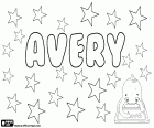 Avery, nom de jeune fille et garçon. Nom provenait du même nom de famille anglais, Avery