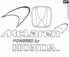 Logo de l'équipe de course automobile de formule 1, McLaren Honda