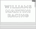 Logo de l'équipe de formule 1, Williams Martini Racing
