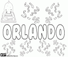 Orlando, nom d'origine germanique. Il a la même origine que Rolando, Hrodland. Sa signification est qui rend gloire à la patrie