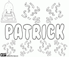 Patrick, prénom masculin d'origine latine. Vient du nom Latin Patricius. Patrick, nom en allemand, anglais, irlandais et Français