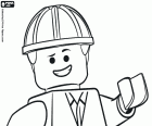 Le visage du personnage principal de Lego le film, Emmet