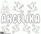 Angelika, nom d'origine latine, variante d'Angelica. Vient du féminin de Angelicus, sa signification est angélique. Angelika, nom en diverses langues