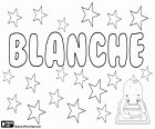 Blanche, nom de jeune fille d'origine germanique. Dérivé du germanique Blank, sa signification est blanche et pure