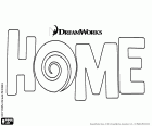 Le logo original en anglais du film Home, En route !