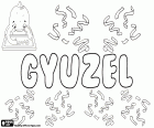 Gyuzel, prénom féminin dans diverses langues. Gyuzel, variante de Giuzel et de Guzel