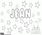 Jean, nom anglais pour fille. Jean, variante de Jane, forme féminine en anglais de Jean, John. Jean es también un nombre masculino en francés