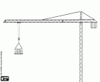 Une grue à tour est une grue avec une structure métallique détachable qui est utilisée pour le transport des matériaux durant la construction de bâtiments